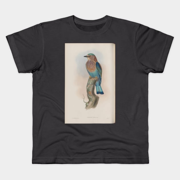 Perching Bird Kids T-Shirt by pocketlama